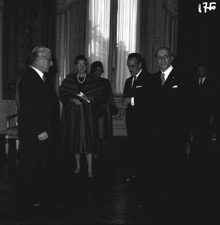 Ricevimento offerto dal Presidente della Repubblica Giovanni Gronchi in occasione della visita di Stato di Sua Altezza Serenissima il Principe di Monaco Ranieri III e della Principessa Grace