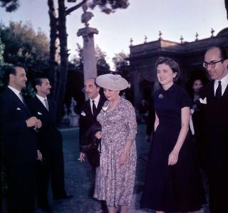 Ricevimento offerto dal Presidente della Repubblica Giovanni Gronchi in occasione della visita di Stato di Sua Altezza Serenissima il Principe di Monaco Ranieri III e della Principessa Grace