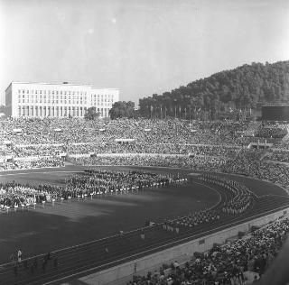 Inaugurazione della XVII Olimpiade, Roma (Stadio Olimpico)