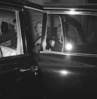 Edward Kennedy, fratello di John Fitzgerald Kennedy Presidente degli USA in visita di omaggio al  Presidente della Repubblica Giovanni Gronchi