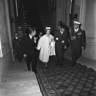 Visita del Re Baldovino e della Regina Fabiola del Belgio e successiva colazione