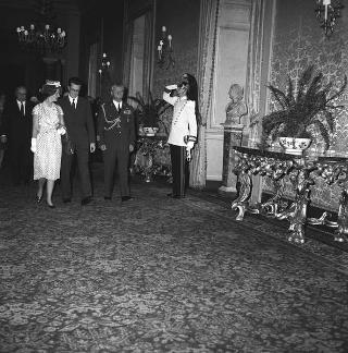 Visita del Re Baldovino e della Regina Fabiola del Belgio e successiva colazione