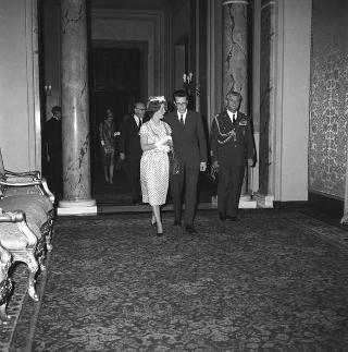 Visita del Re Baldovino e della Regina Fabiola del Belgio e successiva colazione