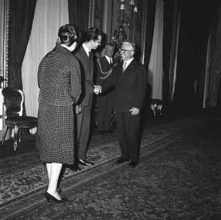 Visita del Re Baldovino e della Regina Fabiola del Belgio e successiva colazione