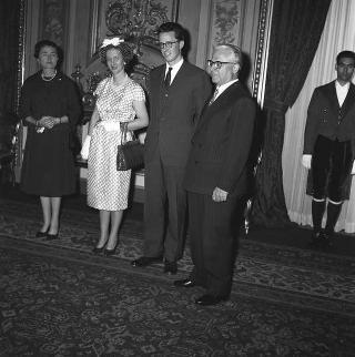 Visita del Re Baldovino e della Regina Fabiola del Belgio e successiva colazione