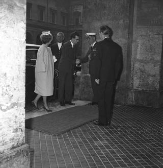 Visita del Re Baldovino e della Regina Fabiola del Belgio e successiva colazione