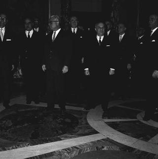 Ricevimento offerto dal Presidente della Repubblica Giovanni Gronchi in onore delle rappresentanze delle Forze Armate e associazioni combattentistiche e d'arma
