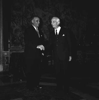 Ricevimento offerto dal Presidente della Repubblica Giovanni Gronchi in onore delle rappresentanze delle Forze Armate e associazioni combattentistiche e d'arma