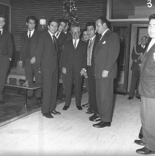 Il Presidente della Repubblica Giovanni Gronchi alla Casa dello studente per la chiusura dell' anno, CIVIS 1961