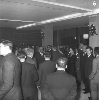 Il Presidente della Repubblica Giovanni Gronchi alla Casa dello studente per la chiusura dell' anno, CIVIS 1961