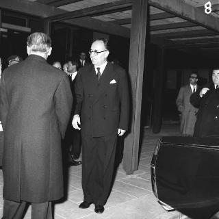 Il Presidente della Repubblica Giovanni Gronchi alla Casa dello studente per la chiusura dell' anno, CIVIS 1961