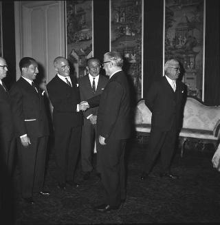 Agostino Rocca, Presidente del Comitato per i festeggiamenti al Presidente della Repubblica Giovanni Gronchi durante il soggiorno in Argentina