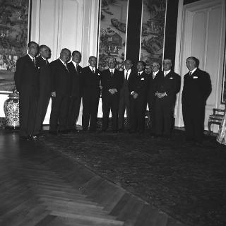 Agostino Rocca, Presidente del Comitato per i festeggiamenti al Presidente della Repubblica Giovanni Gronchi durante il soggiorno in Argentina