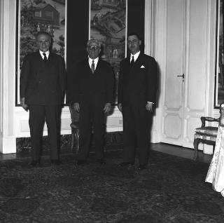 Paolo D'Antoni, Presidente del Comitato regionale siciliano per le celebrazioni del I centenario dell'Unità d'Italia, accompagnato dall'avv. Luciano Domanti, segretario del Comitato