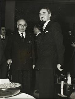 Il Presidente della Repubblica Luigi Einaudi all'inaugurazione della XXVII Fiera campionaria di Milano