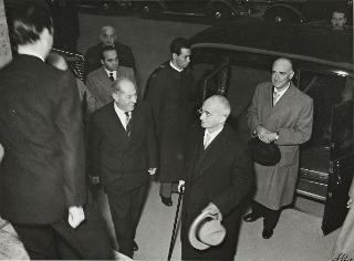 Visita del Presidente della Repubblica Luigi Einaudi alla Rai di Torino