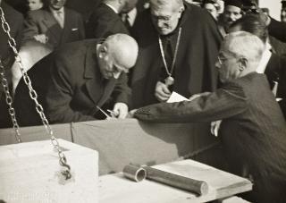 Visita del Presidente della Repubblica Luigi Einaudi a Piacenza