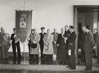 Visita del Presidente della Repubblica Luigi Einaudi a Sabaudia