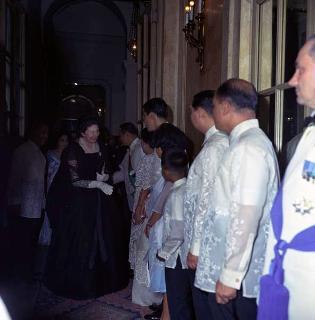 Il Presidente della Repubblica Antonio Segni riceve il Presidente delle Filippine Diosdado Macapagal in visita ufficiale