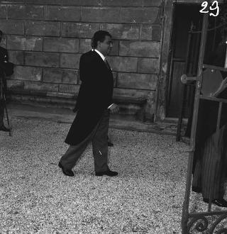 Visita ufficiale di Sua Altezza Eminentissima il Principe e gran Maestro del Sovrano Militare Ordine di Malta, per lo scambio di decorazioni, e visita del Presidente della Repubblica Antonio Segni nella sede dell'Ordine di Malta a Villa Malta