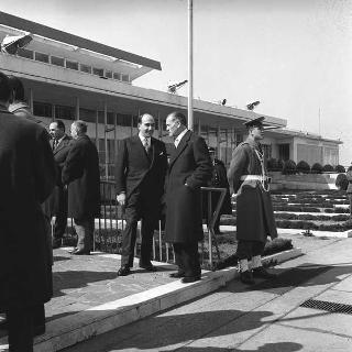 Partenza del Presidente della Repubblica Antonio Segni e della signora Laura Segni, per la visita di Stato in Marocco, Aeroporto di Ciampino