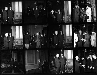 Colloquio privato e successiva colazione offerta dal Presidente della Repubblica Antonio Segni e dalla Signora Segni in onore di Sua Eccellenza Konrad Adenauer Cancelliere Federale di Germania e della Signora Libet Werhahn Adenauer