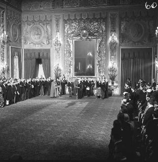 Presentazione degli auguri di Natale al Presidente della Repubblica Antonio Segni da parte del Corpo Diplomatico