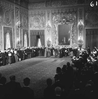 Presentazione degli auguri di Natale al Presidente della Repubblica Antonio Segni da parte del Corpo Diplomatico
