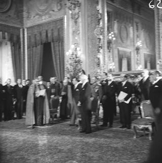 Presentazione degli auguri di Natale al Presidente della Repubblica Antonio Segni da parte del Corpo Diplomatico