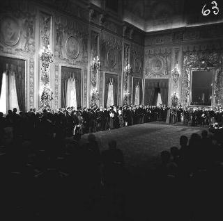 Presentazione degli auguri di Natale al Presidente della Repubblica Antonio Segni da parte del Corpo Diplomatico