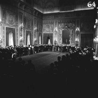 Presentazione degli auguri di Natale al Presidente della Repubblica Antonio Segni da parte del Corpo Diplomatico