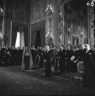 Presentazione degli auguri di Natale al Presidente della Repubblica Antonio Segni da parte del Corpo Diplomatico