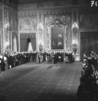 Presentazione degli auguri di Natale al Presidente della Repubblica Antonio Segni da parte del Corpo Diplomatico