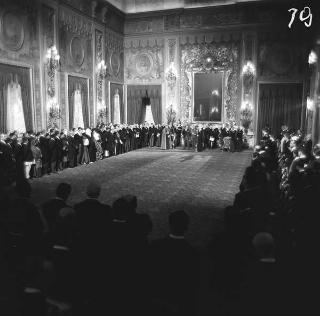 Presentazione degli auguri di Natale al Presidente della Repubblica Antonio Segni da parte del Corpo Diplomatico