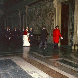 Visita di Sua Santità Papa Paolo VI al Presidente della Repubblica Antonio Segni al Palazzo del Quirinale