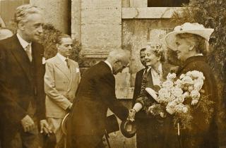 Visita del Presidente della Repubblica Luigi Einaudi all'Accademia di Francia (Roma)