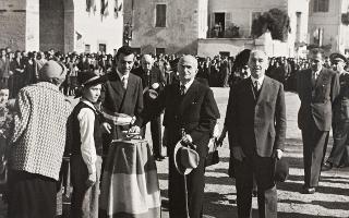 Visita del Presidente della Repubblica Luigi Einaudi a Benevagienna