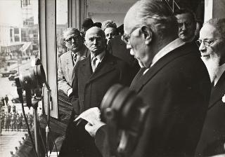 Visita del Presidente della Repubblica Luigi Einaudi alla XXVIII Fiera Campionaria Internazionale di Milano