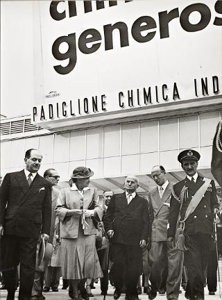 Visita del Presidente della Repubblica Luigi Einaudi alla XXVIII Fiera Campionaria Internazionale di Milano