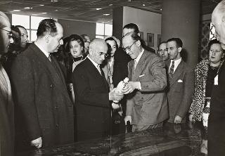 Visita del Presidente della Repubblica Luigi Einaudi alla XXVIII Fiera Campionaria Internazionale di Milano