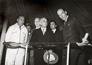Visita del Presidente della Repubblica Luigi Einaudi alla XXVIII Fiera Campionaria Internazionale di Milano