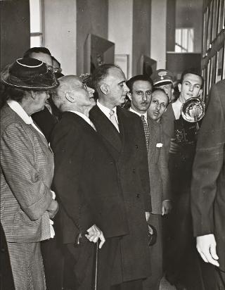 Visita del Presidente della Repubblica Luigi Einaudi alla XXVIII Fiera Campionaria Internazionale di Milano