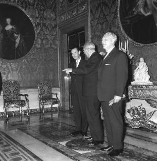 Visita di Stato di Sua Altezza Reale il Granduca Jean del Lussemburgo, con il Primo Ministro Pierre Werner e l'ambasciatore a Roma Pierre Majerus