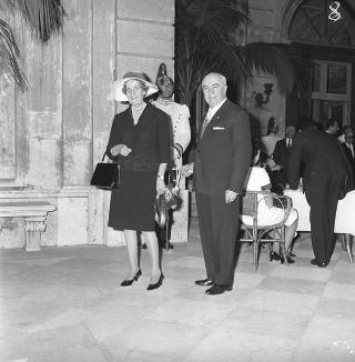 Ricevimento offerto dal Presidente della Repubblica Giuseppe Saragat alle Alte Cariche dello Stato per la Festa della Repubblica nei Giardini del Quirinale