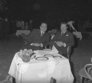 Ricevimento offerto dal Presidente della Repubblica Giuseppe Saragat alle Alte Cariche dello Stato per la Festa della Repubblica nei Giardini del Quirinale