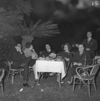 Ricevimento offerto dal Presidente della Repubblica Giuseppe Saragat alle Alte Cariche dello Stato per la Festa della Repubblica nei Giardini del Quirinale