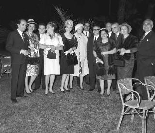 Ricevimento offerto dal Presidente della Repubblica Giuseppe Saragat alle Alte Cariche dello Stato per la Festa della Repubblica nei Giardini del Quirinale