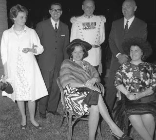 Ricevimento offerto dal Presidente della Repubblica Giuseppe Saragat alle Alte Cariche dello Stato per la Festa della Repubblica nei Giardini del Quirinale