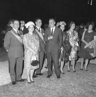 Ricevimento offerto dal Presidente della Repubblica Giuseppe Saragat alle Alte Cariche dello Stato per la Festa della Repubblica nei Giardini del Quirinale