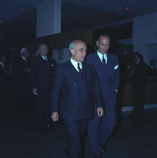 Incontro del Presidente Saragat con il Presidente della Repubblica Francese Charles De Gaulle per l'inaugurazione del Traforo del Monte Bianco